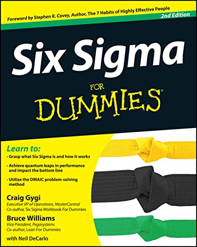 Six Sigma For Dummies (For Dummies (Business & Personal Finance))